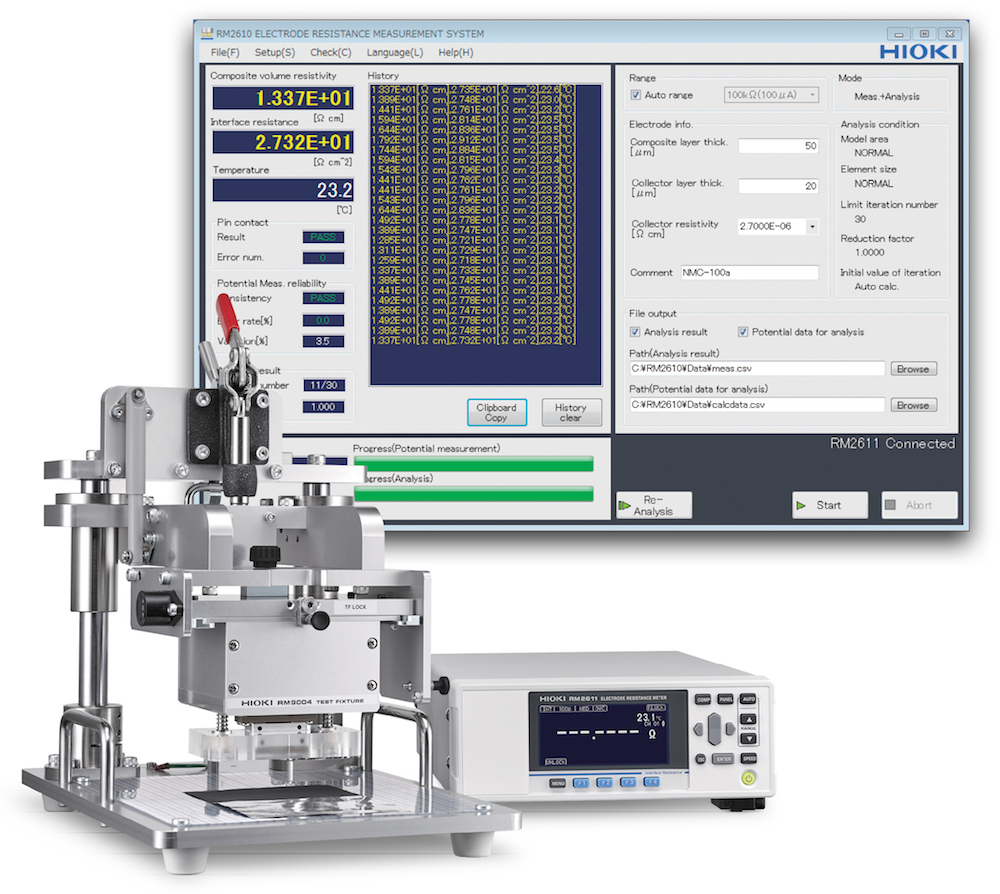 Hioki Launches Electrode Resistance Measurement System RM2610 Hioki