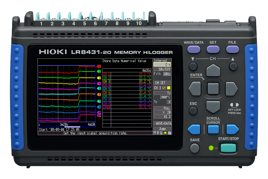 MEMORY HiLOGGER LR8431 | Hioki