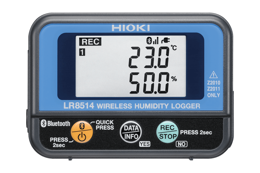 Handheld digital temperature and relative humidity data recorder