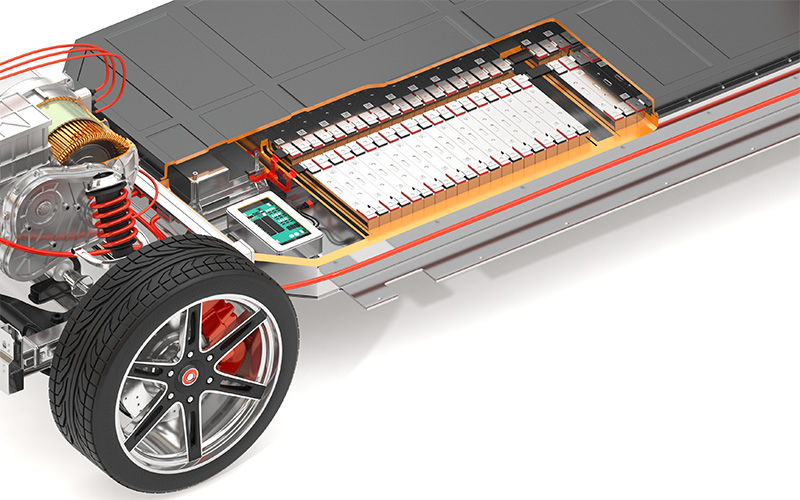 Baterías y motores de vehículos eléctricos