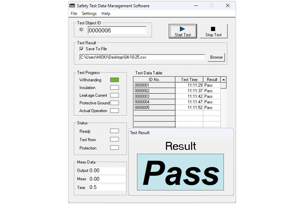 SAFETY TEST DATA MANAGEMENT SOFTWARE 9267