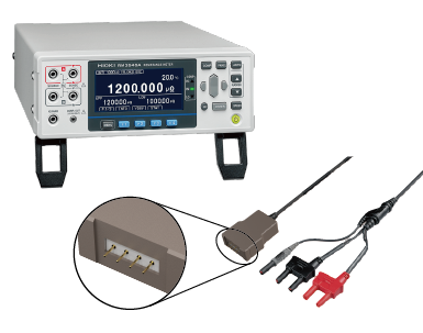 Example of equipment for measuring low-resistance materials